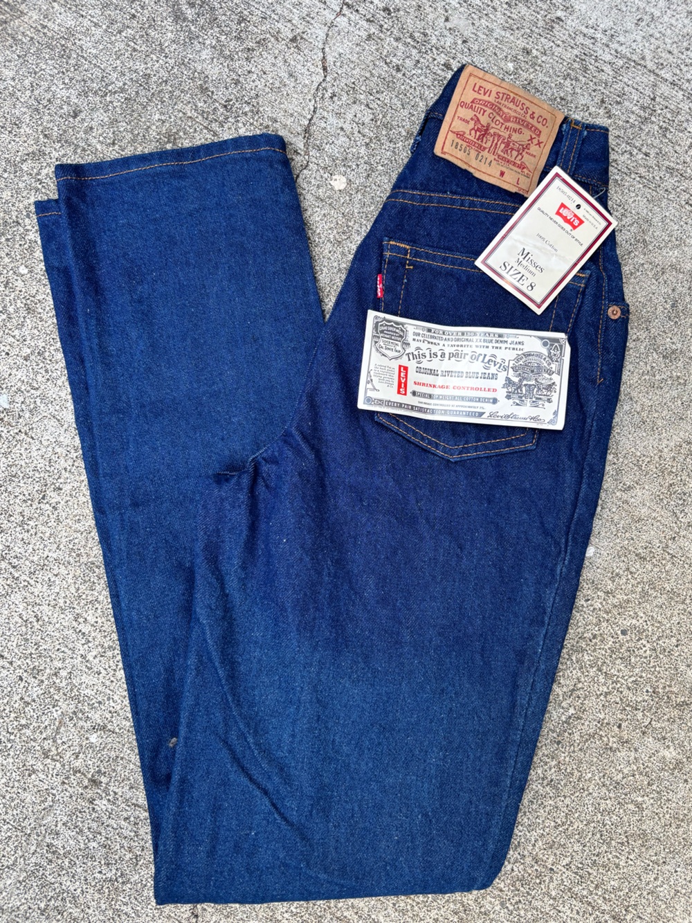 Vintage 505 Levi “Misses” size 8 women